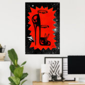 Hoher Absatz im Himmelspopster Poster (Heimbüro)