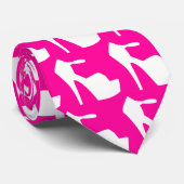 HOHER ABSATZ - PUMPEN SIE IHN HERAUF PINK KRAWATTE (Gerollt)