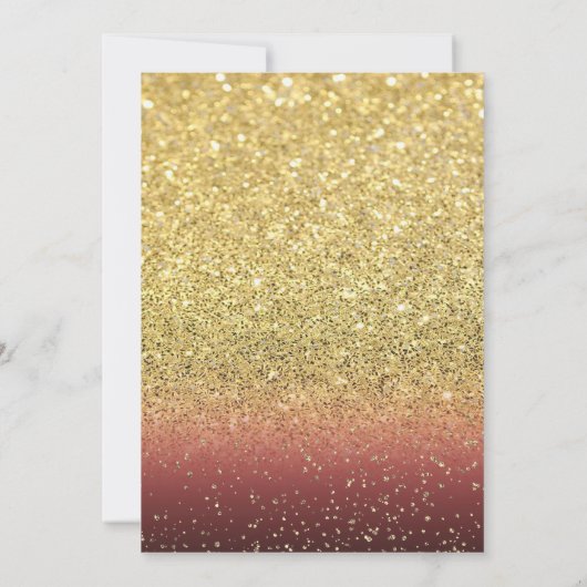 Hoher Absatz, Weinglas, Rot, Glitzer Ruhestand Par Einladung (Rückseite)