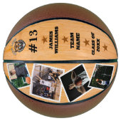 Hoher Abschluss mit maßgeschneiderten Fotos Basketball (Vorderseite)