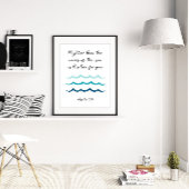 Höher als die Meereswellen, Psalm 93:4 Poster