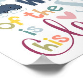 Höher als die Waves Kinder Christliches Poster (Ecke)