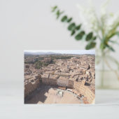Hoher Angle View Townscape, Siena, Italien Postkarte (Stehend Vorderseite)