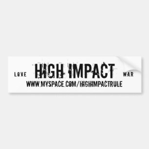 HOHER AUSWIRKUNG Liebe- u. Kriegs-Autoaufkleber Autoaufkleber
