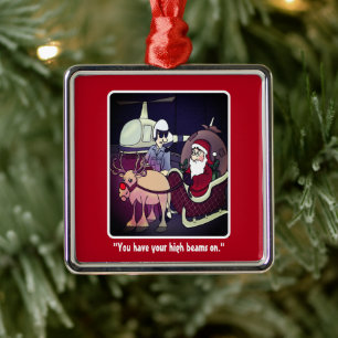Hoher Beams Holiday Ornament Aus Metall