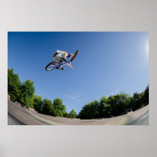 Hoher BMX Sprung Poster