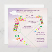 Höher - Drachen zum Geburtstag - 6 Einladung (Vorne/Hinten)