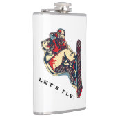 Hoher Flyer - Snowboarden Flachmann (Rechts)