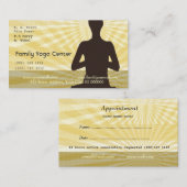 Hoher Geist-Yoga-Pose-Meditations-Verabredung Terminkarte (Vorne/Hinten)