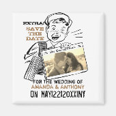 Hoher Haushalt Save the Date, kundenspezifischer F Magnet (Vorne)