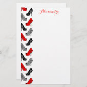 Hoher Heels Briefpapier (Vorne/Hinten)