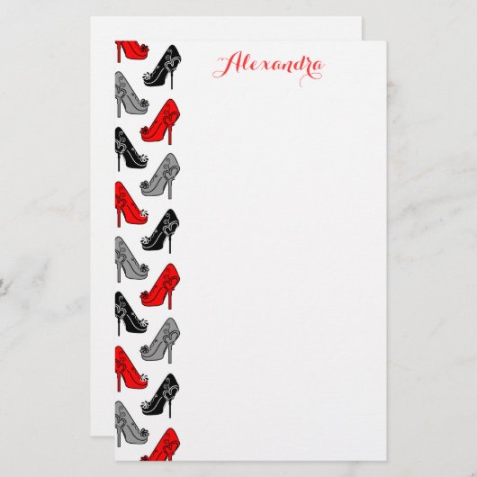 Hoher Heels Briefpapier (Vorne/Hinten)