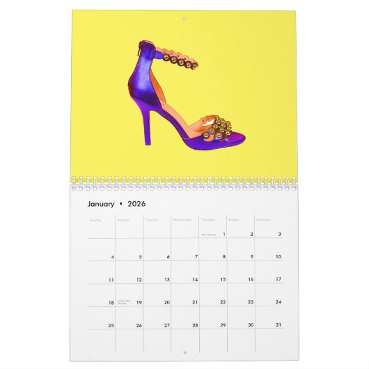 Hoher Heels-Kalender Kalender (Jan 2026)
