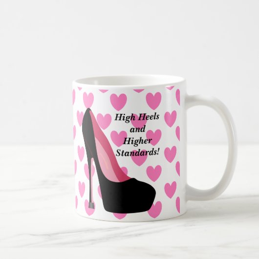 Hoher Heels und höhere Standard-Tasse Kaffeetasse (Rechts)
