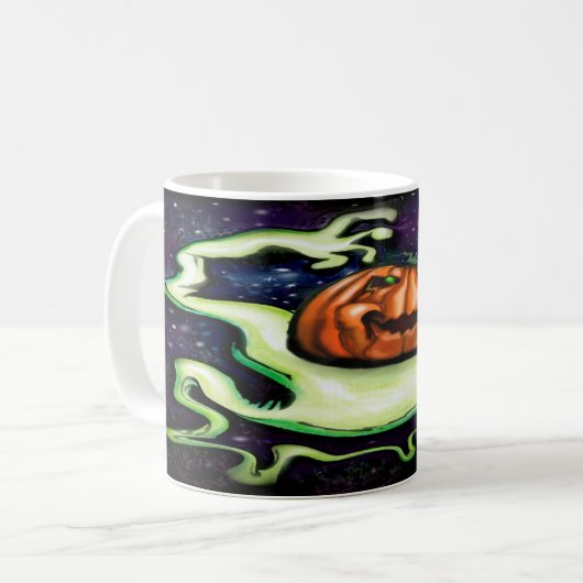 Hoher Jack-o-Laterne Kaffeetasse (Vorderseite Links)