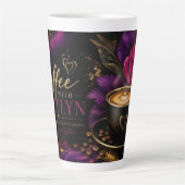 Hoher Kaffeebecher mit Kaitlyn Milchtasse (Vorderseite)