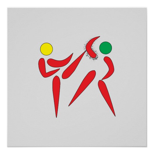 Hoher Kick Poster (Vorderseite)