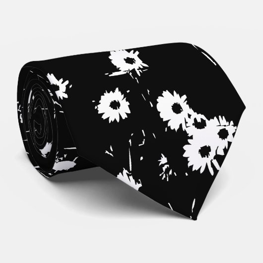 Hoher Kontrast Daisy Lawn 02 Krawatte (Gerollt)