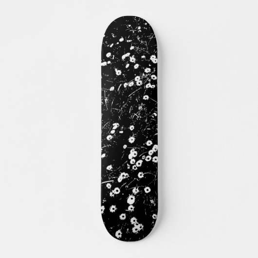 Hoher Kontrast Daisy Lawn 02 Skateboard (Vorne)