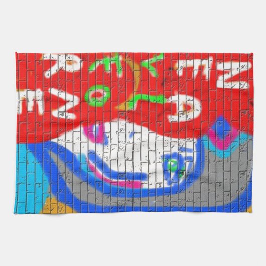 Hoher Priesterstar nie allein Graffiti Art Handtuch (Horizontal)