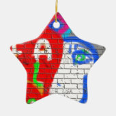 Hoher Priesterstar nie allein Graffiti Art Keramik Ornament (Vorne)