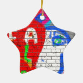 Hoher Priesterstar nie allein Graffiti Art Keramik Ornament (Hinten)