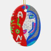 Hoher Priesterstar nie allein Graffiti Art Keramik Ornament (Hinten)