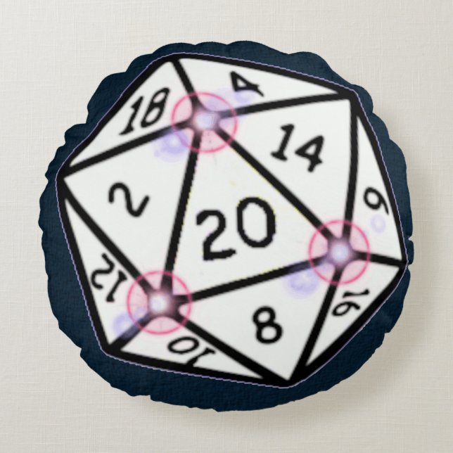 HOHER ROLLER: RUNDES KISSEN (Vorderseite)