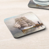 Hoher Scherer-Schiffs-Ozean-hohe SeeUntersetzer Untersetzer (Linke Seite)