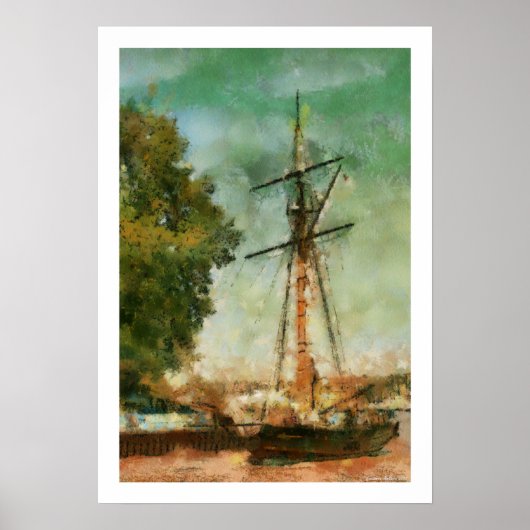 Hoher Schiffs-Plakat-Druck Poster (Vorne)