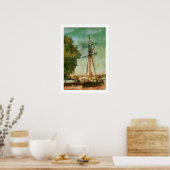 Hoher Schiffs-Plakat-Druck Poster (Küche)