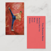 "Hoher Seitentritt-" Visitenkarte (Vorne/Hinten)