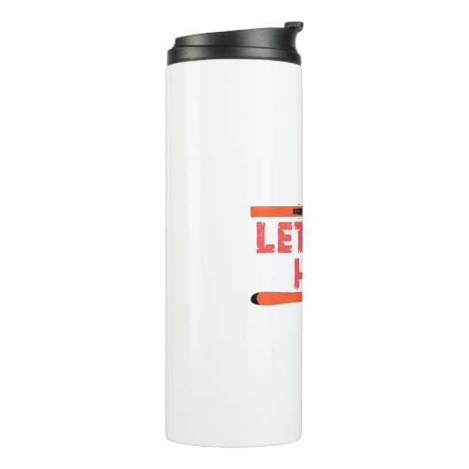 Hoher Ski Thermosbecher (Nach links gedreht)