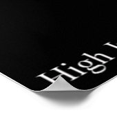 Hoher Sprung Poster (Ecke)