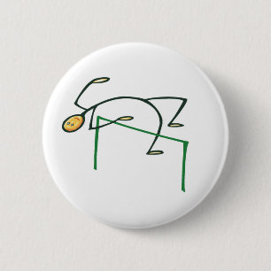 Hoher Sprungs-T - Shirts und Geschenke Button