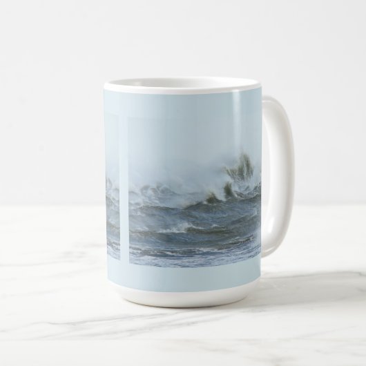 Hoher Surf - Außenbänke Nord Carolina Kaffeetasse (VorderseiteRechts)