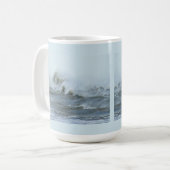 Hoher Surf - Außenbänke Nord Carolina Kaffeetasse (Vorderseite Links)