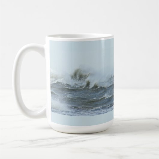 Hoher Surf - Außenbänke Nord Carolina Kaffeetasse (Links)