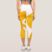 Hoher Taille Capri Leggings (Rückseite)