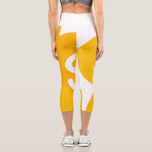 Hoher Taille Capri Leggings (Rückseite)