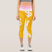 Hoher Taille Capri Leggings (Vorderseite)