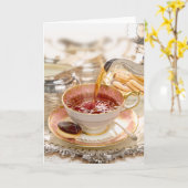 Hoher Tee Karte (Gelbe Blume)