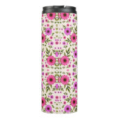 Hoher Tumbler mit Blumenmuster Thermosbecher (Rückseite)