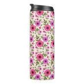 Hoher Tumbler mit Blumenmuster Thermosbecher (Nach rechts gedreht)