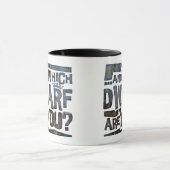 Hoher und kurzer Leute-Spaß Tasse (Zentrum)