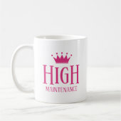 Hoher Unterhaltungs-Diva-Prinzessin-Krone lustig Kaffeetasse (Links)