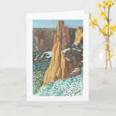 Hoher Wüsten-Winter Karte (Gelbe Blume)