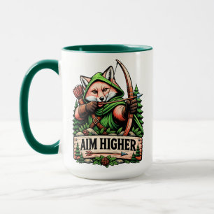 Höher Ziele Wald Fuchs Tasse
