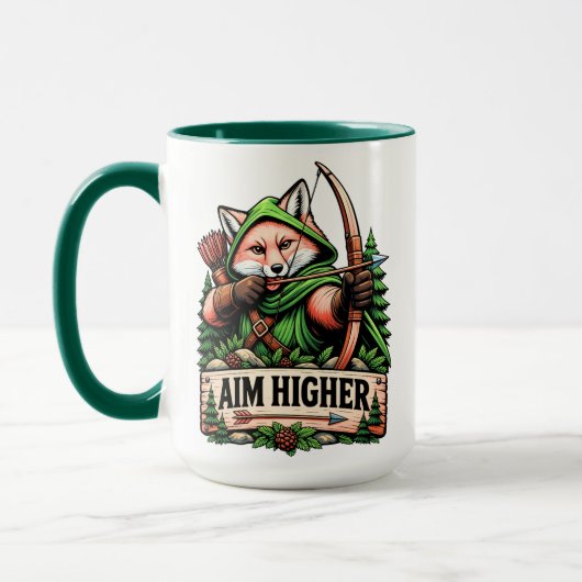 Höher Ziele Wald Fuchs Tasse (Links)