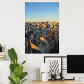 Höhere Aussicht auf die Nachbarschaft von Balvaner Poster (Heimbüro)
